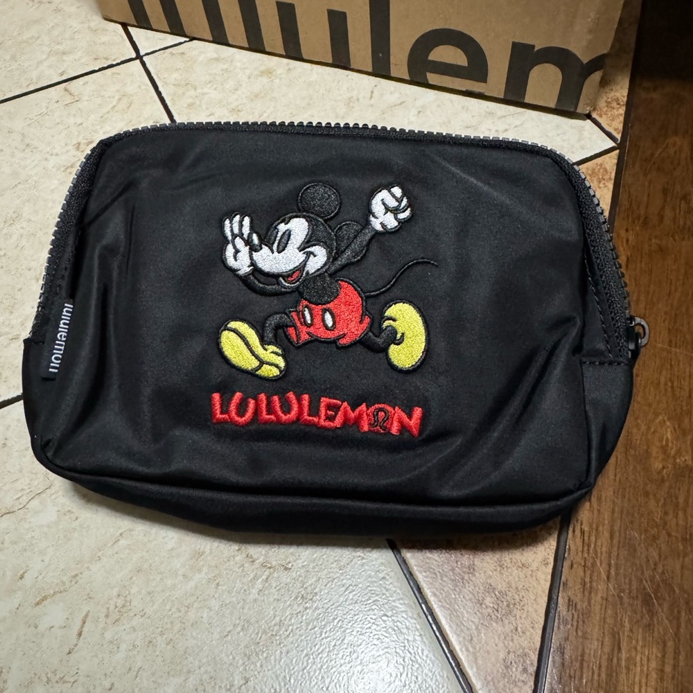 New Disney lululemon Black Bag with Mickey Mouse Design